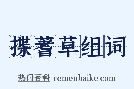 揲蓍草组词是什么意思的图片